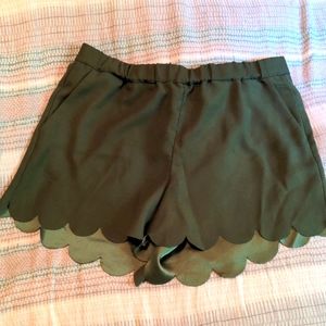 Madewell Scalloped Shorts